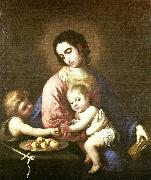 Francisco de Zurbaran virgin and child with st Spain oil painting artist